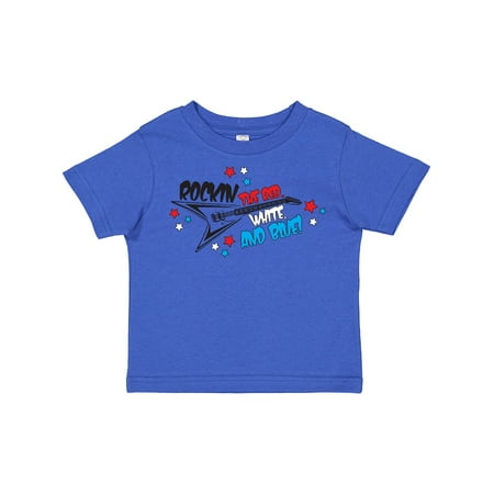 

Inktastic Rocking the Red White and Blue Gift Toddler Boy or Toddler Girl T-Shirt