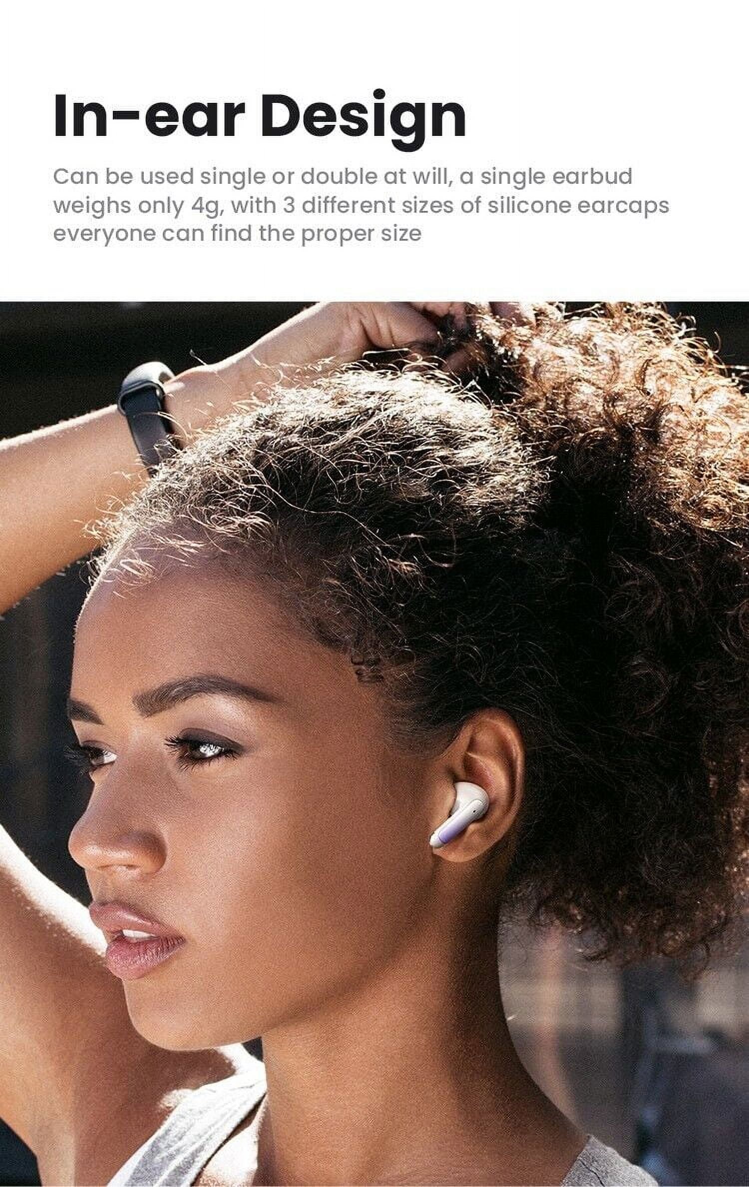 Wireless Earbuds Headphones for Motorola Moto G (2024) Bluetooth 5.3 in-Ear Earphones Headset with Mic and Touch Control TWS Earbuds with Charging Case - White