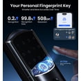 thumbnail image 5 of Veise Wifi Smart Lock, Fingerprint Keyless Entry Front Door Lock, Keypad Deadbolt, App Remote Control, Easy Installation, Matte Black, 5 of 13