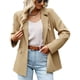 thumbnail image 1 of Chaqueta de traje para mujer, chaqueta de manga larga de Color puro, estilo informal, lavable a máquina, para trabajo de negocios al aire libre, 1 of 7