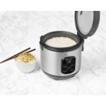 thumbnail image 4 of Ricardo 8-Cup Rice Cooker, 4 Pre-Programmed Functions, Digital Timer, Automatic Warm Mode, Measuring Cup, Steamer Basket, Non-Stick, 400W, Black, 4 of 4