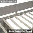 thumbnail image 6 of Bellemave Full Size Daybed with Storage Drawers and Shelves Space-saving Wooden Daybed Frame Full Storage Platform Bed Frame, No Box Spring Needed (Full, Gray), 6 of 11