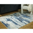 thumbnail image 2 of Signature Design by Ashley Vinlett Contemporary Washable Area Rug, 5' x 7', Abstract Cream/Blue/Brown Pattern, 2 of 6