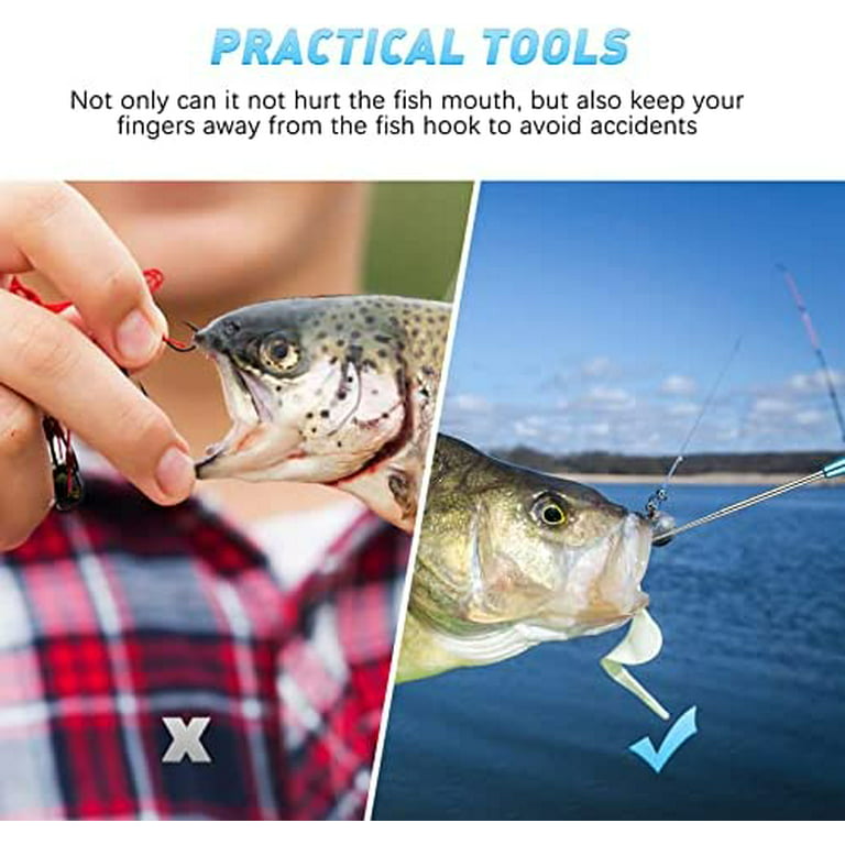 Fishing Hook Quick Removal Device Quick Fish Hook Remover Fish Hook  Detacher Fish Hook Disconnect Device Fish Hook Removal Tool Fishing  Accessory for Fishing Saltwater, 4 Colors 