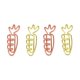 thumbnail image 2 of Forma de rábano, 100 unidades, oro rosa y oro amarillo, clips divertidos y lindos, clips para planificador, suministros de oficina divertidos, regalos escolares, decoración de bodas, 2 of 5