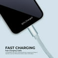 thumbnail image 5 of Liquipel Powertek Velvet USB C to USB C Fast Charger Cable, 6ft for Galaxy, Note, Tab, MacBook - Blue, 5 of 7