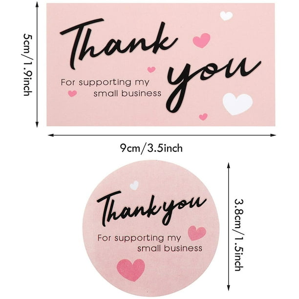 Thank you for supporting my small business sale cards