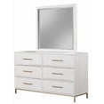 thumbnail image 3 of Alpine Furniture 2010-06 Madelyn Miroir de Commode, Blanc - 37 x 40 x 2 Po., 3 of 4