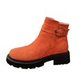 thumbnail image 2 of Willtoo Ankle Boots For Women Fall Winter Fashionable Chunky Shoes Low Heel Round Toe Side Zipper Casual Boots, 2 of 5