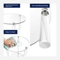 thumbnail image 5 of Suodoka Clear Acrylic Side Table 2 Tier Round Top Nightstand Small Modern End Table for Living Room Bedroom Bedside, 19.7 inches / 50 cm Height, Easy Assembly Required, Versatile Home Furniture, 5 of 5
