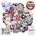 thumbnail image 4 of 35pcs-50pcs Urban Stickers Vinyl  Culture Stickers Retro Fashion Decals for Laptops Suitcases Guitars, 4 of 9