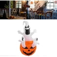 thumbnail image 2 of Halloween Inflatable Ghost Pumpkin Outdoor Glowing Model Outdoor Halloween Outdoor Decoration for Lawn Yard Decoration Model for Turf Lawn Inflatable, 2 of 5