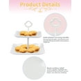 thumbnail image 6 of 6Pcs Cupcake Stand White Plastic Cake Stand Dessert Table Stands Set 3Tier 2Tiered Cupcake Tower Stand Treat Display Holder Cookie Candy Serving Tray Dessert Trays for Wedding Baby Shower Tea Party, 6 of 6