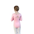 thumbnail image 2 of LYMAYTER Ballet Leotards for Girls Long Sleeve Leotard Glitter Tutu Skirt Cute Ballet Practice Set 3-11Y, 2 of 8