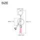 thumbnail image 2 of Llaveros de borlas Uxcell 5Pack, anillos de llavero con borlas de 4" y campana para llaves, billeteras y bolsos, rosa, 2 of 7