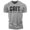 T-Shirt Heather Grey, variant on Gymish Grit Workout T-Shirt for Men, Funny Gym Shirt, Lifting Tee, Deadlift Shirt, Heather Grey with Sleeve Logo, Small