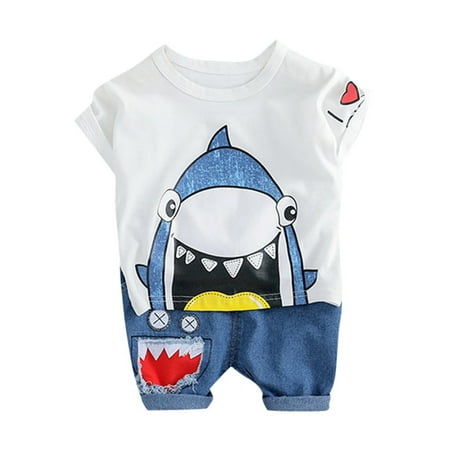 

Baby Girl Boy Cartoon Sleeveless Romper Jumpsuit Outfits Clothes Size 0 Months-18 Months