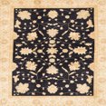 thumbnail image 1 of Ahgly Company Indoor Square Abstract Brown Gold Oriental Area Rugs, 5' Square, 1 of 6