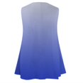 thumbnail image 5 of USSUMA Tops for Women Trendy Womens Tank Tops Sleeveless V Neck Loose Plus Size Tops for Women Printed Gradient Leisure Blouse Lightweight Tops Outdoor Blue Online Shopping Tank Top for Women L, 5 of 6