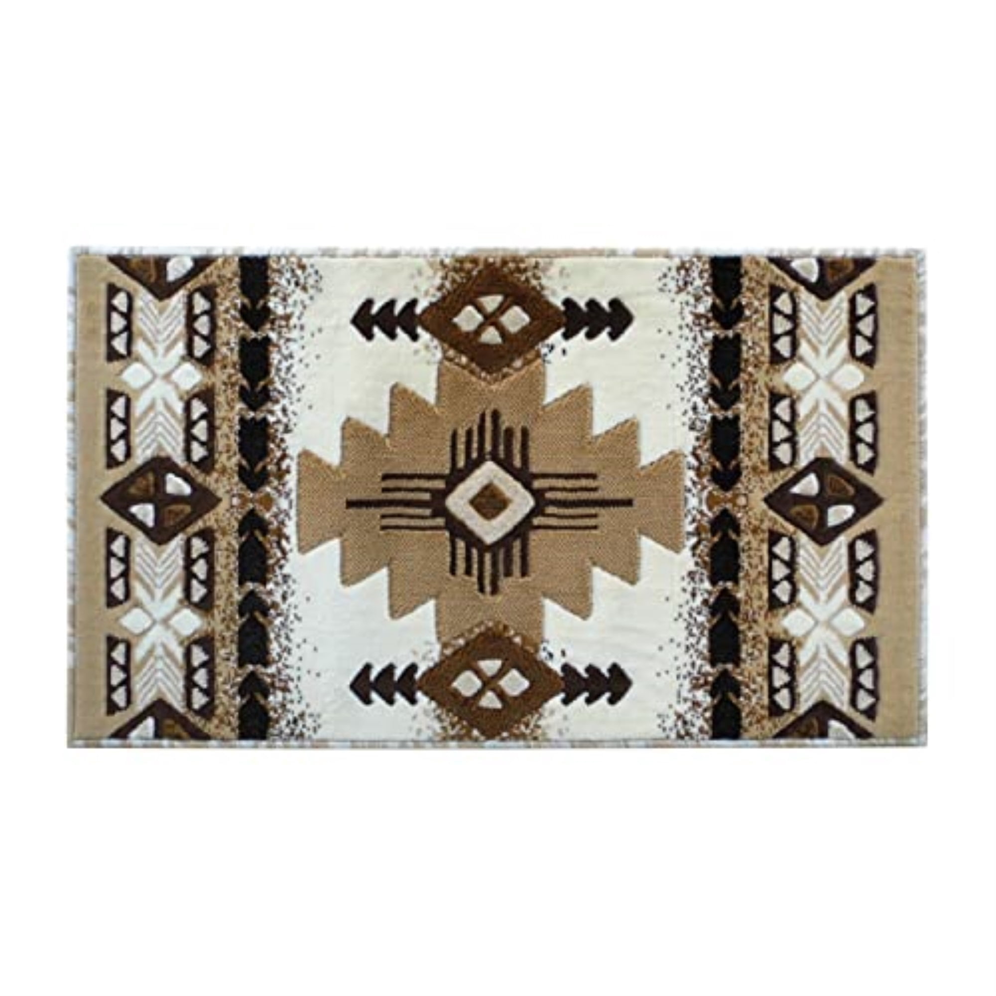 Flash Furniture Mohave Rectangular Southwestern Brown, Beige, Ivory Area Rug, 2' x 3'