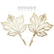 thumbnail image 3 of 2 Pcs Leaf Shape Clothes Hook Nordic Style Hanging Hook Home Sundries Organizer, 3 of 4