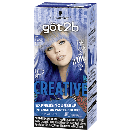Got2b Creative Semi-Permanent Hair Color, 095 Electric (Best Drugstore Permanent Hair Dye)