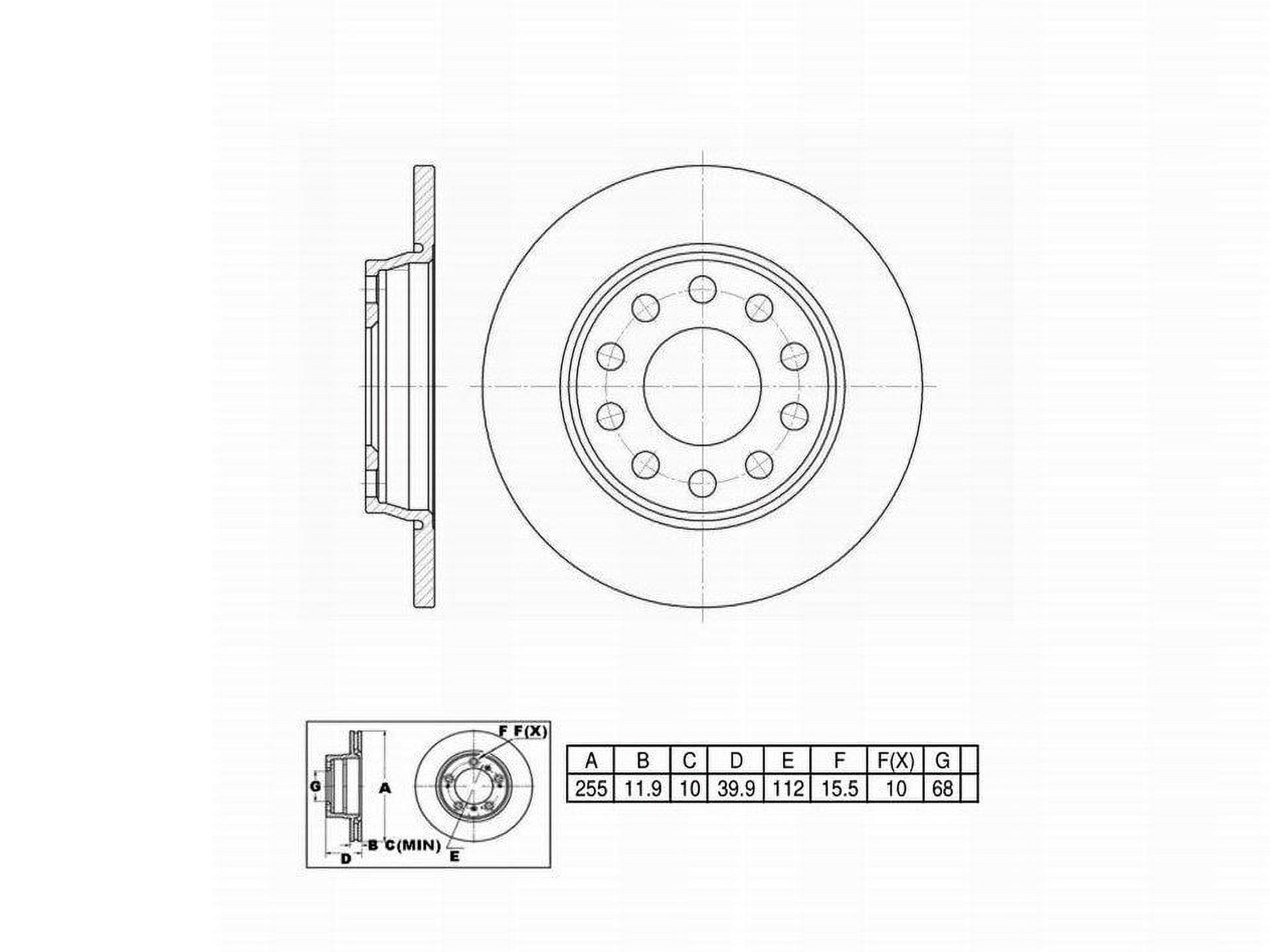 Winstop Brake Rotor, Rear WS238690, Audi A4 Quattro 2008-2002