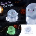 thumbnail image 7 of Halloween Mini Ghosts Figures, Luminous Small Little Resin Ghost Figurines to Hide Glow in The Dark Tiny Statue for Halloween Party Favors Dollhouse Decorations Toys, 7 of 7