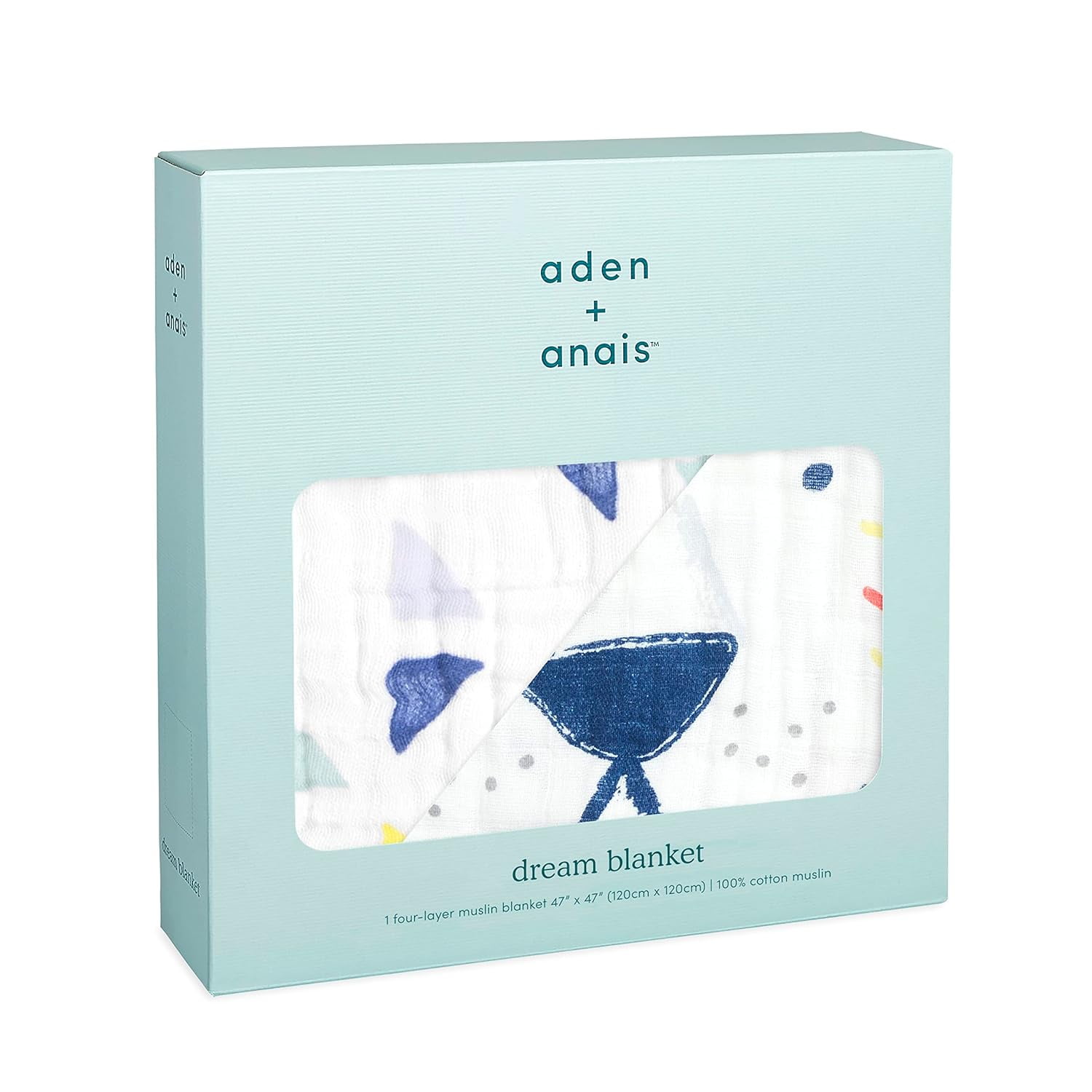 aden anais Baby Blanket for boy and Girl Muslin Cotton Baby Quilt 4 Layer Lightweight Newborn and Toddler Crib Blanket Leader of The Pack