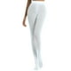 thumbnail image 3 of Leggings de baile blancos de punto sin costuras para mujer, de color liso y talla grande, sin amoníaco, 40D, coloridos, 3 of 6