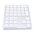 thumbnail image 1 of BT Number Pad, Rechargeable Cordless Numeric Keypad, 35 Keys External Numpad Keyboard for Laptop PC Tablet, Cordless BT Dual Mode, 1 of 7