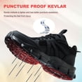 thumbnail image 3 of AUXDIQ Safety Sneakers Women Lightweight Steel Toe Shoes Puncture Proof Industrial Work Trainers, 3 of 6