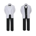 thumbnail image 2 of 5-7pc Formal Black & White Suit Set Black Bow Necktie Vest Boy Baby Sm-20 Teen, 2 of 3