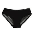 thumbnail image 1 of Gibobby Lencería sexy para mujer Ropa interior sin rastro de hielo transparente de mujer de encaje grande sexy Ropa interior de cintura media(Negro, M), 1 of 5