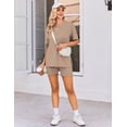 thumbnail image 4 of Ekouaer Women's Maternity Pajamas Sets 2 Piece Outfits Short Sleeve Shirts and Biker Shorts Pregnancy Loungewear Mama Clothes, 4 of 6