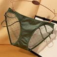 thumbnail image 2 of vigerkar Womens Panties Mesh Lace Briefs Underwear Low Rise Plus Size Panty Silky Tactile Touch Seamless Panties Green, L, 2 of 3