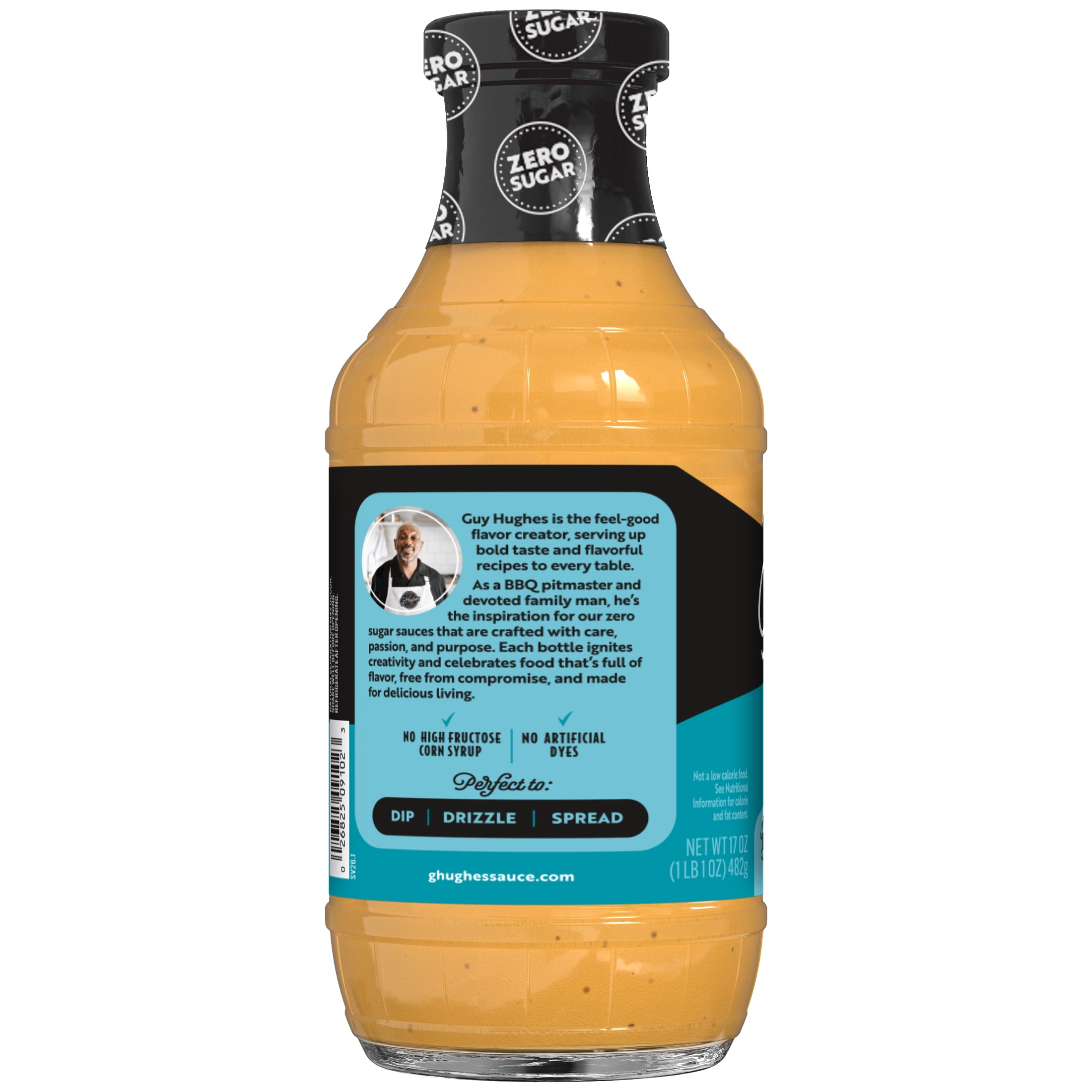 (3 pack) G Hughes Zero Sugar Famous Cluckin' Dipping Sauce, 17 oz