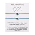 thumbnail image 1 of Pinky Promise Heart Adjustable Friendship Bracelets Bangles Matching Couples Bracelets Jewelry Gifts, 1 of 6