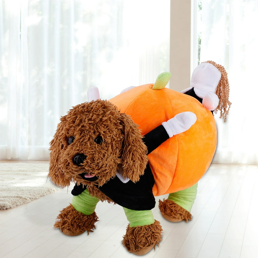 LYUMO Pet Dog Clothes Funny Comic Pumpkin Costume Outfit Skinfriendly