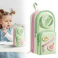 thumbnail image 2 of Backpack Pencil Case Art Marker Storage Canvas Makeup Pocket Small Gadget Bag Organizer Random, 2 of 9