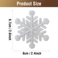 thumbnail image 2 of 12 parches navideños bordados con forma de copo de nieve de WILDREEDS para planchar, 2 of 6