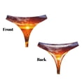 thumbnail image 3 of Balery Sunset Golden Sunflower Field Tangas de Algodón para Mujer con Estampado – Ropa Interior Sexy, Transpirable, G-string-Medium, 3 of 6