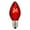 Red, variant on Vickerman C7 Transparent Red Twinkle Replacement Bulb, 5 watts, 120 Volt, package of 25