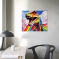 thumbnail image 3 of Nawypu Watercolor Dinosaur Canvas Wall Art Home Decoration Canvas Printing Posters Artwork Art Printed Picture Gifts Home Decor Living Room Bedroom, 3 of 4