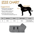 thumbnail image 2 of Dog Robe Dog Bathrobe Towel, Microfibre Dog Towel Robe Dog Drying Coat, Adjustable Dog Bath Robe Towel for Drying Dogs, 2 of 7