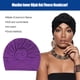 thumbnail image 2 of Minnieouse Turbante Nudo Interior Hijab Frente Color sólido Estilo simple Estiramiento Plisado Pañuelo para la cabeza Sombrero universal Gorro Boda Sombreros Violeta Minnieouse AP011272-03B, 2 of 6