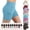Gray, variant on Tranfacy Girls Solid Pocket High Waist Stretch Yoga Running styleness Half Shorts