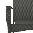 thumbnail image 5 of vidaXL 3 Piece Garden Dining Set with Cushions Black Poly Rattan, 5 of 5