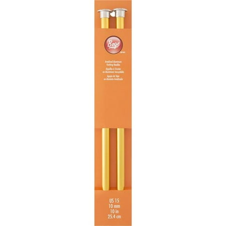 Single Point Knitting Needle Case - BOY3216327015M BOYE KNIT NEEDLE 10 SINGLE POINT ALUMINUM SIZE 15