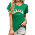 thumbnail image 3 of TaTaai Fashion Casual Women T Shirt Cotton Easter Print Crew Neck Short Sleeve Loose Fit Soft Breathable Lightweight Daily Holiday Street Wear Top Gift, 3 of 6